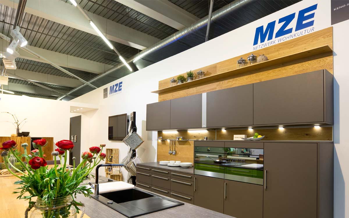 Küchenwohntrend 2016 München – konventioneller Messebau